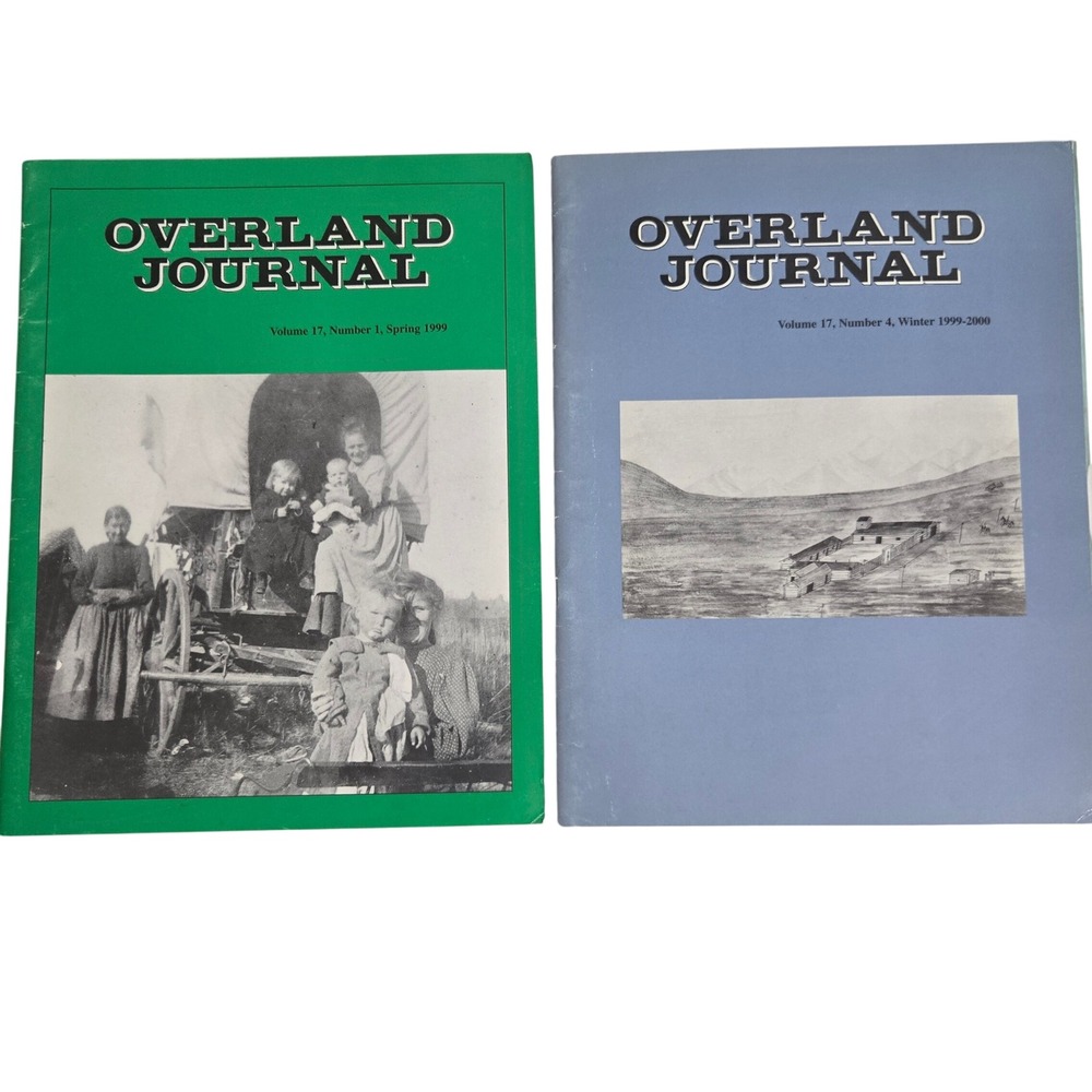 Vintage Overland Journal 1999 Vol 17 No 1 4 Lot Oregon California Trails History